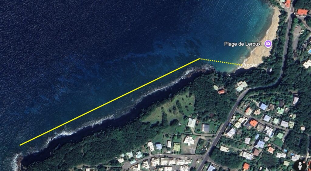 ferry leroux deshaies snorkeling guadeloupe palmes masque tuba