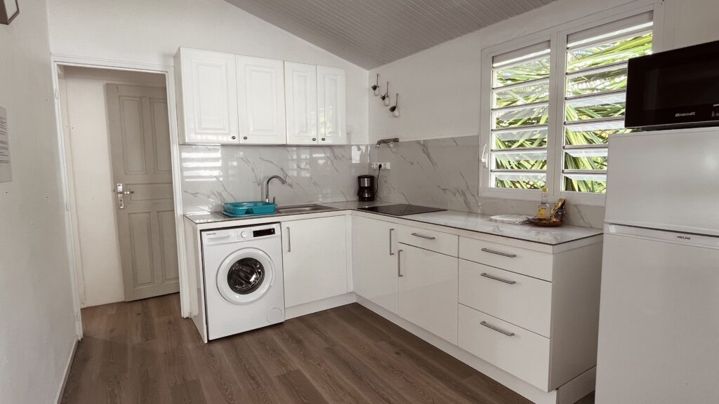 cuisine équipée plage vue mer guadeloupe location