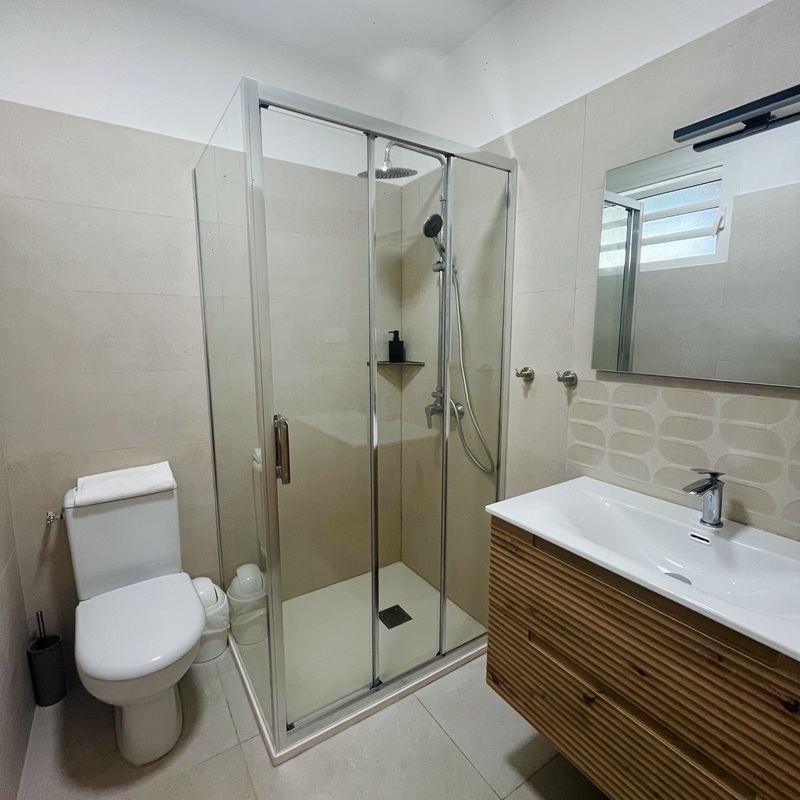 salle de bain deshaies la belle vue plage vue mer